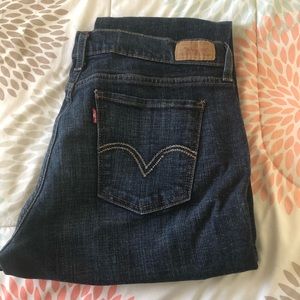 Medium wash Levi 515 boot cut jeans